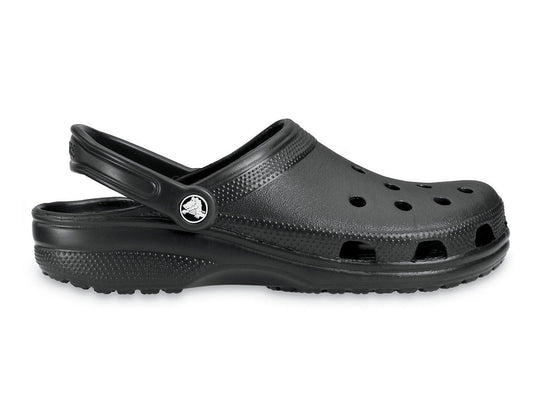 Crocs Classic Clogs Roomy Fit Sandal Clog Sandals Slides Waterproof - Black-3