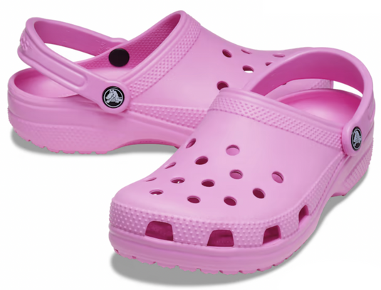 Crocs Mens Classic Clogs Roomy Fit Sandal Clog Slides Waterproof - Taffy Pink-3