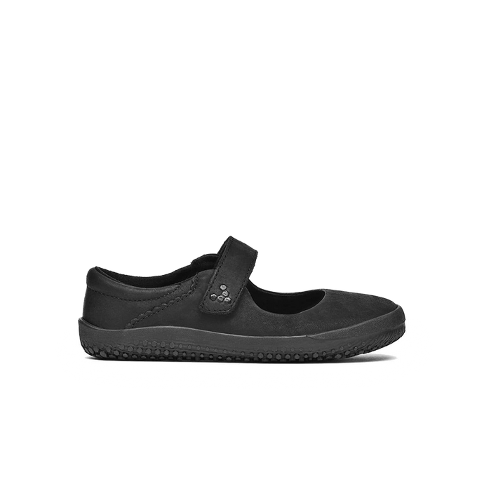 Vivobarefoot Wyn School Kids Obsidian Black-0