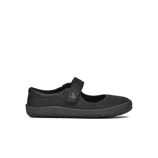 Vivobarefoot Wyn School Kids Obsidian Black-0