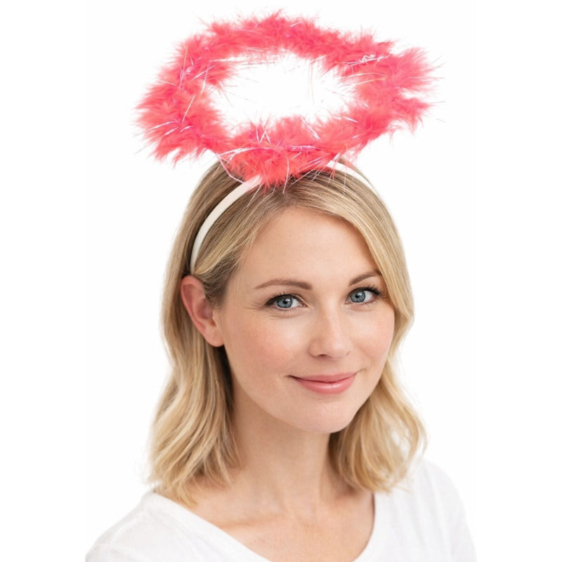 Load image into Gallery viewer, ANGEL HEADBAND Fairy Halo Hair Hoop Costume Dress Up Party - Red-1
