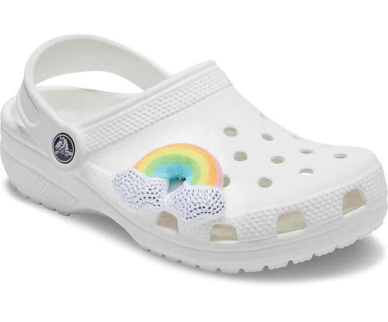 Load image into Gallery viewer, 1x Crocs Plush Studded Rainbow Jibbitz Shoe Charm - 100% Authentic-1
