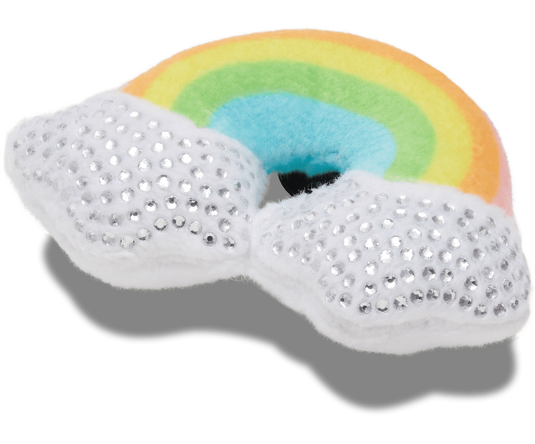 1x Crocs Plush Studded Rainbow Jibbitz Shoe Charm - 100% Authentic-2