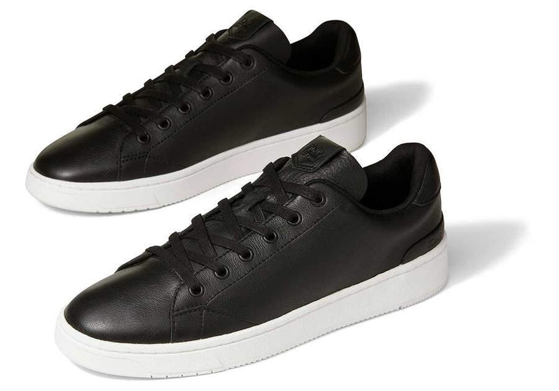 Load image into Gallery viewer, TOMS Classic Mens TRVL LITE Leather Sneakers Shoes Runners Skate - Black-3
