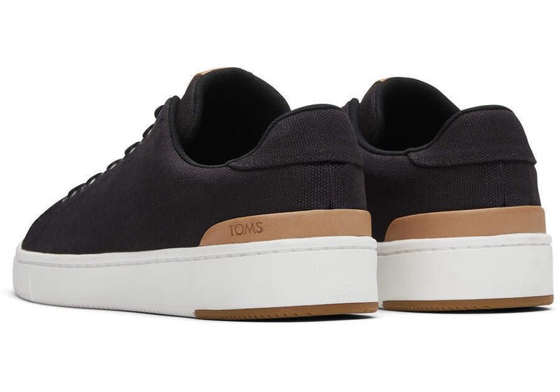 Load image into Gallery viewer, TOMS Mens TRVL LITE Canvas Trainers Sneakers Casual Shoes - Black-4
