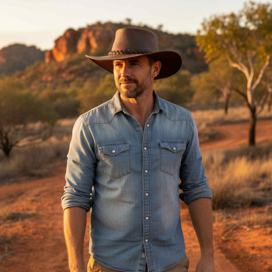 Jacaru 1001P Premium Kangaroo Hat – Moldable Brim