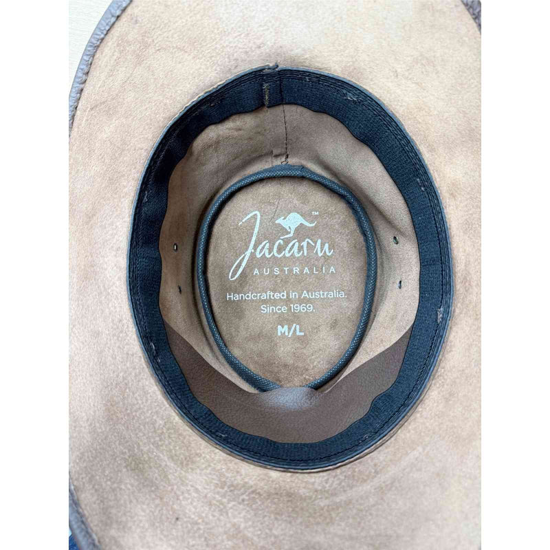 Load image into Gallery viewer, Jacaru 1001 Kangaroo Leather Hat – UPF 50+
