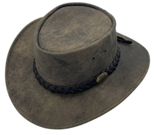 Jacaru 1004 Explorer Hat – Stonewash Leather | UPF 50+