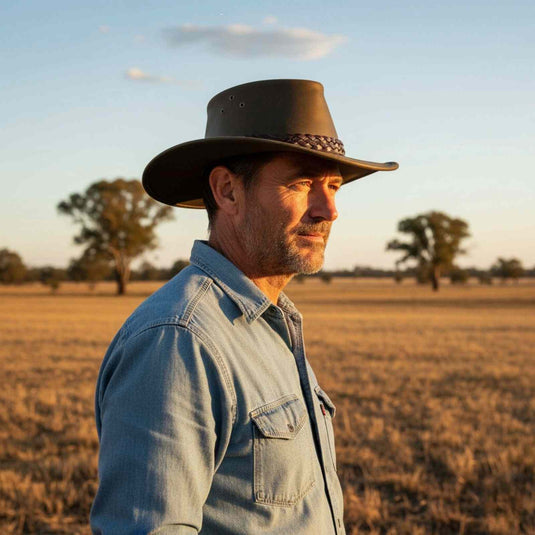 Jacaru 1006 Wallaroo Oil Hat – Oiled Leather | UPF 50+