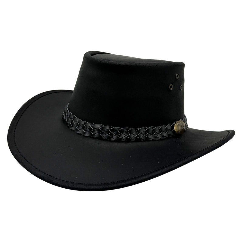 Load image into Gallery viewer, Jacaru 1006 Wallaroo Oil Hat – Oiled Leather | UPF 50+
