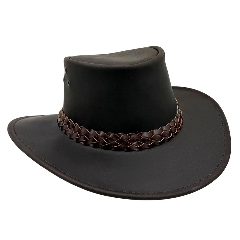 Load image into Gallery viewer, Jacaru 1006 Wallaroo Oil Hat – Oiled Leather | UPF 50+
