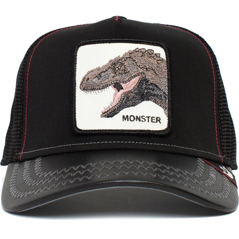 Load image into Gallery viewer, Goorin Brothers Baseball Trucker Cap Hat Snapback Adjustable Tyrant Monster - Black-0

