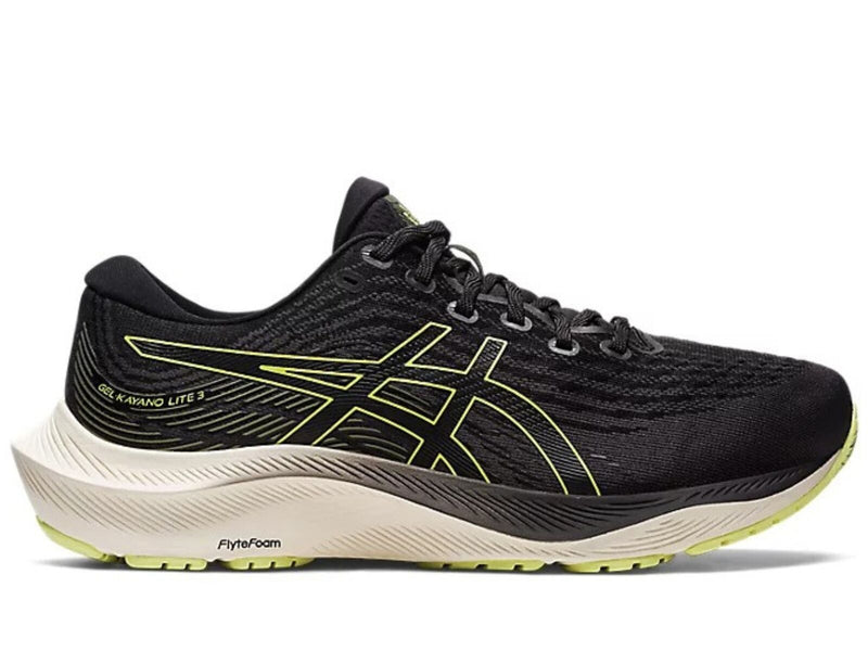 Load image into Gallery viewer, ASICS GEL-Kayano Lite 3 Running Shoes in Black/Glow Yellow – Mens Size US 8.5-0

