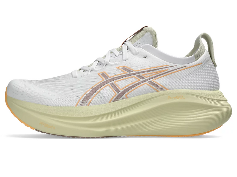 Load image into Gallery viewer, Asics Mens Gel-Nimbus 27 Runners Sneakers in White/Fawn-0
