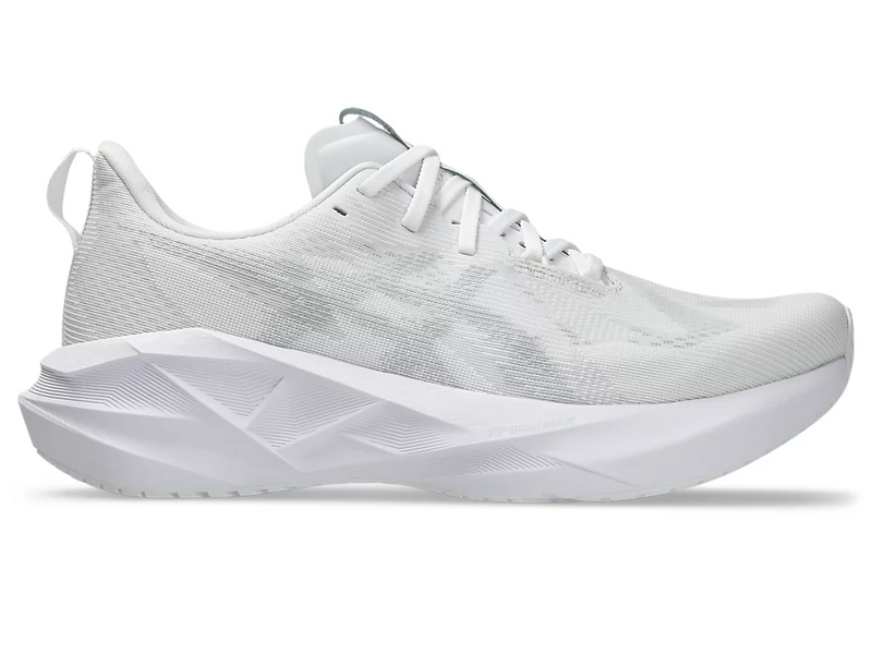 Load image into Gallery viewer, Asics Mens Novablast 5 Sneakers Runners Shoes in White/Piedmont Grey-3
