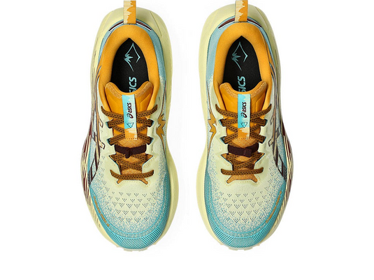 Asics Mens Trabuco Max 4 Sneakers Runners Sneakers in Wheat Yellow/Dark Red Planet-4