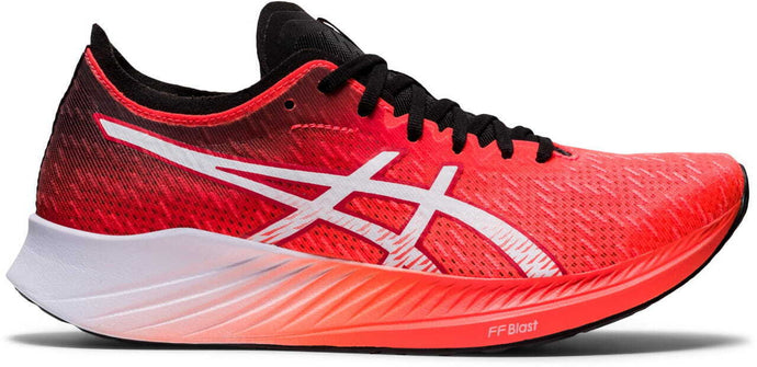 Asics Womens Magic Speed Neutral Running Shoes Runners - Sunrise Red/White-0