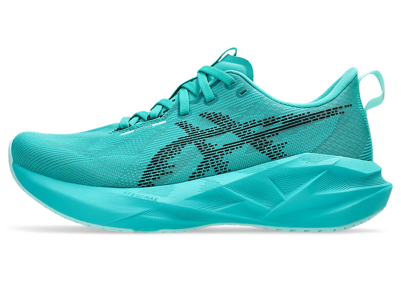 Load image into Gallery viewer, Asics Womens Novablast 5 Runners Sneakers Shoes in Wave Teal/Black-0
