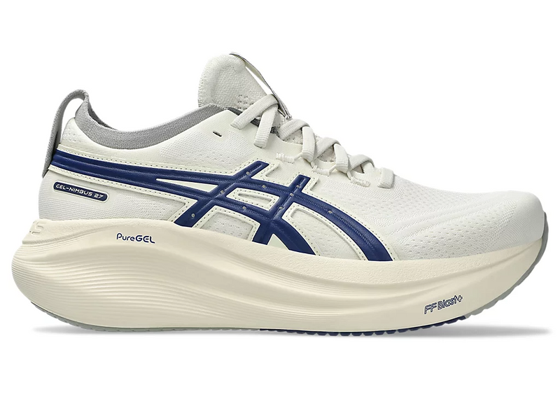 Load image into Gallery viewer, Asics Womens Gel-Nimbus 27 ATC Sneakers Runners Shoes in Birch/Indigo Blue-3
