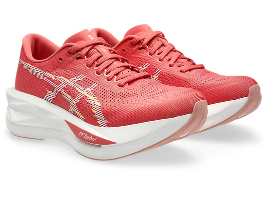 Asics Womens Sonicblast Sneakers Runners Shoes in Dark Pink Clay/White-0