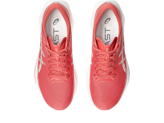 Asics Womens Sonicblast Sneakers Runners Shoes in Dark Pink Clay/White-4