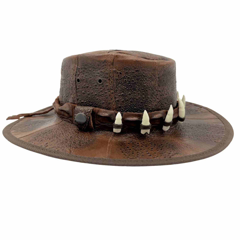 Load image into Gallery viewer, Jacaru 1017 Outback Hat – Cane Toad &amp; Croc Leather | UPF 50+
