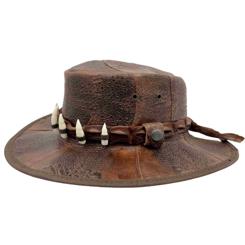 Load image into Gallery viewer, Jacaru 1017 Outback Hat – Cane Toad &amp; Croc Leather | UPF 50+
