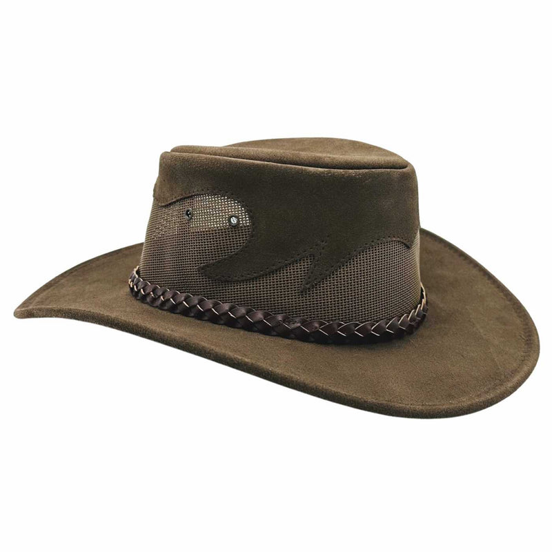 Load image into Gallery viewer, Jacaru 1021 Blaze Hat – Suede &amp; Mesh Crown | Made in Australia
