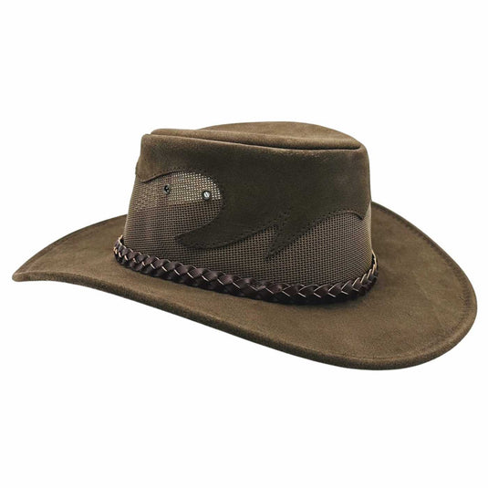 Jacaru 1021 Blaze Hat – Suede & Mesh Crown | Made in Australia