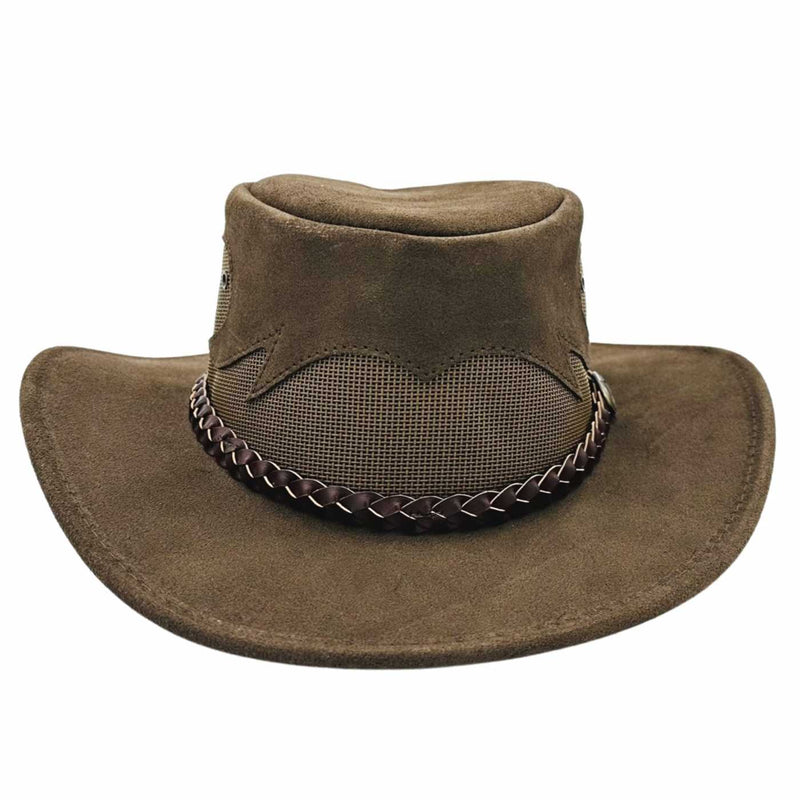 Load image into Gallery viewer, Jacaru 1021 Blaze Hat – Suede &amp; Mesh Crown | Made in Australia
