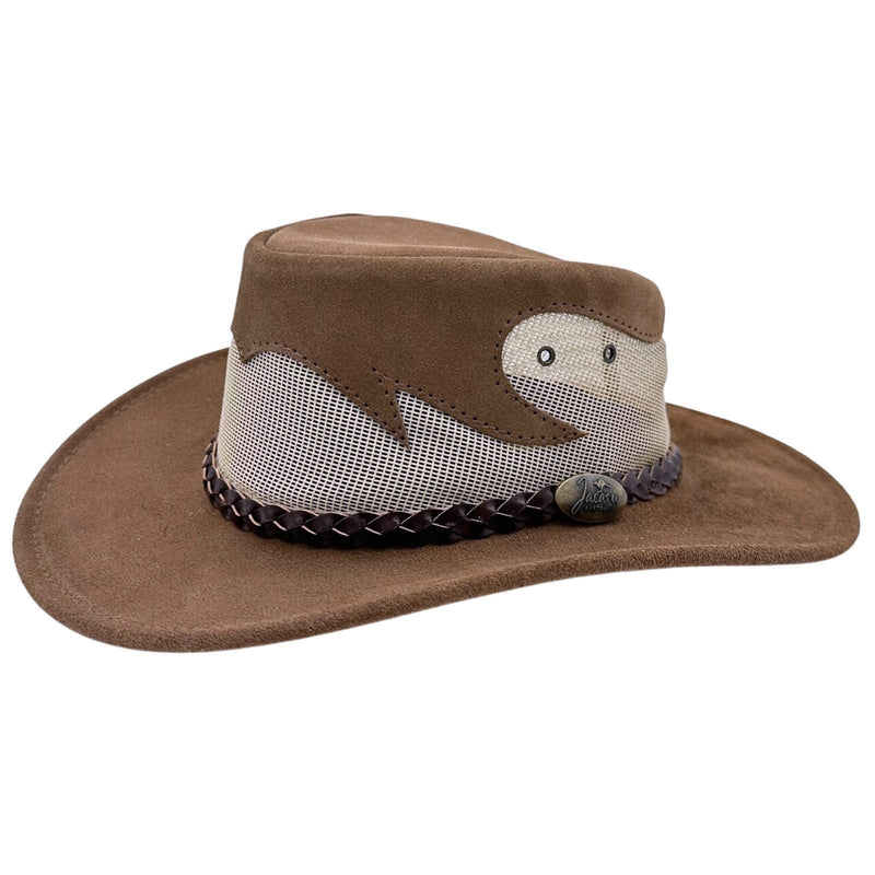 Load image into Gallery viewer, Jacaru 1021 Blaze Hat – Suede &amp; Mesh Crown | Made in Australia
