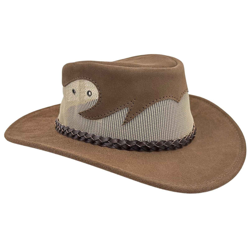 Load image into Gallery viewer, Jacaru 1021 Blaze Hat – Suede &amp; Mesh Crown | Made in Australia

