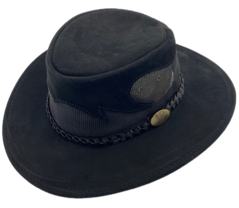 Load image into Gallery viewer, Jacaru 1021 Blaze Hat – Suede &amp; Mesh Crown | Made in Australia
