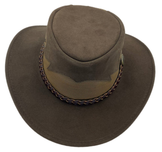 Jacaru 1021 Blaze Hat – Suede & Mesh Crown | Made in Australia