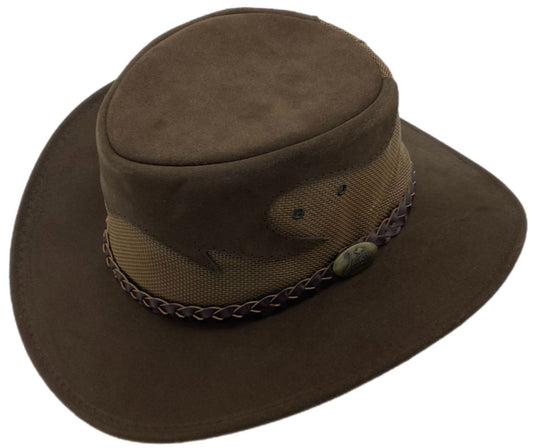 Jacaru 1021 Blaze Hat – Suede & Mesh Crown | Made in Australia