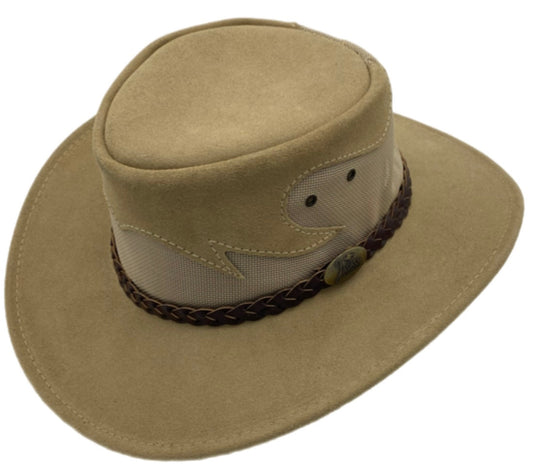 Jacaru 1021 Blaze Hat – Suede & Mesh Crown | Made in Australia