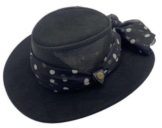 Jacaru 1022 Shady Lady Hat – Suede Breeze | Scarf | Australia