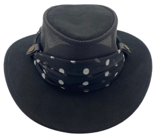 Jacaru 1022 Shady Lady Hat – Suede Breeze | Scarf | Australia