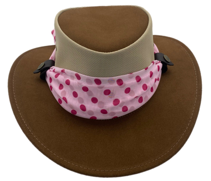Load image into Gallery viewer, Jacaru 1022 Shady Lady Hat – Suede Breeze | Scarf | Australia
