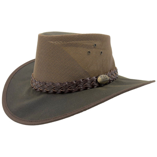 Jacaru 1026B Knockabout Breeze Hat – Oilskin & Mesh
