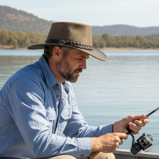 Jacaru 1026B Knockabout Breeze Hat – Oilskin & Mesh