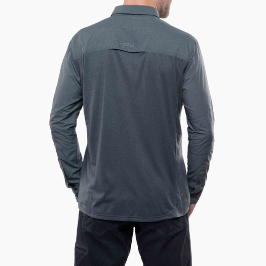 KUH Airspeed Mens Long Sleeve Shirt Sun Protection Breathable Top - Carbon-4