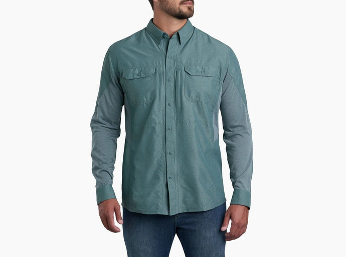 KUHL Airspeed Mens Long Sleeves Shirt Top - Deep Waters-0