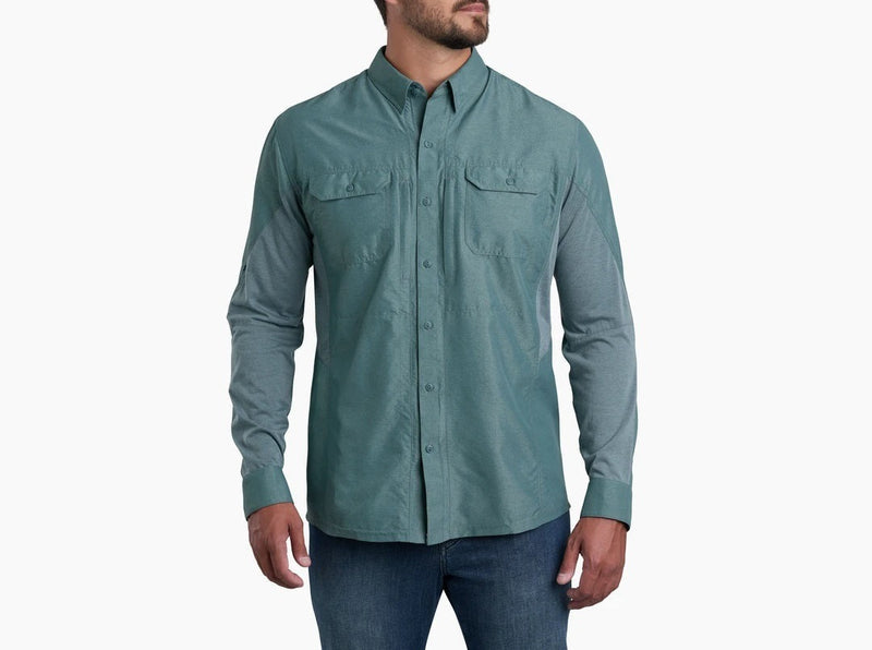 Load image into Gallery viewer, KUHL Airspeed Mens Long Sleeves Shirt Top - Deep Waters-0
