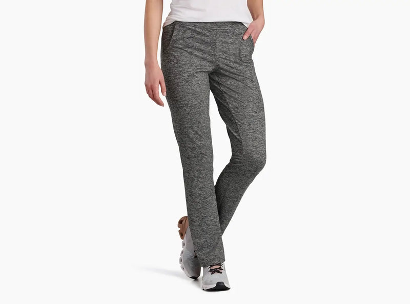 Load image into Gallery viewer, Kuhl Bliss Womens Pant Soft Stretch Knit 32" Inseam Zippered Pocket in Dark Heather-1

