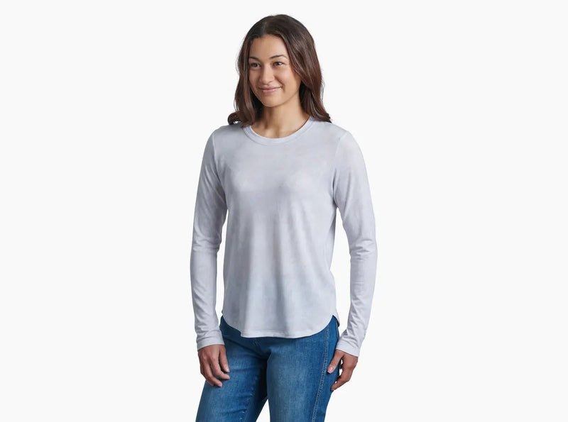 Load image into Gallery viewer, Kuhl Konstance Womens Long Sleeve Top Print UPF50+ Soft Stretch Fabric in White-0
