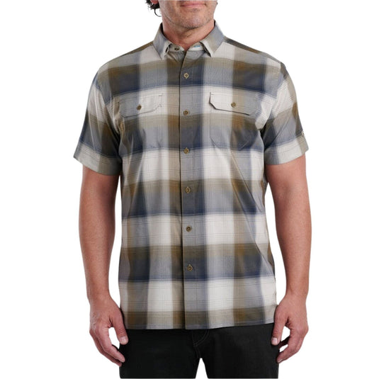 Kuhl Mens Response Outdoor Hiking Short Sleeve Shirt in Rolling Hills-1