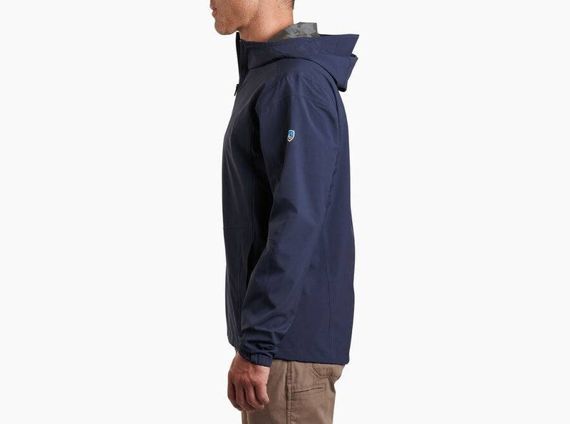 Load image into Gallery viewer, Kuh Stretch Voyagr Jacket Rain Lightweight Breathable in Midnight Blue-4
