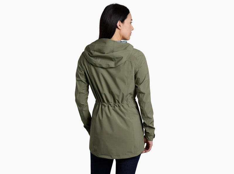 Load image into Gallery viewer, Kuh Womens Stretch Voyagr Jacket Lightweight Breathable Waterproof in Sage-3
