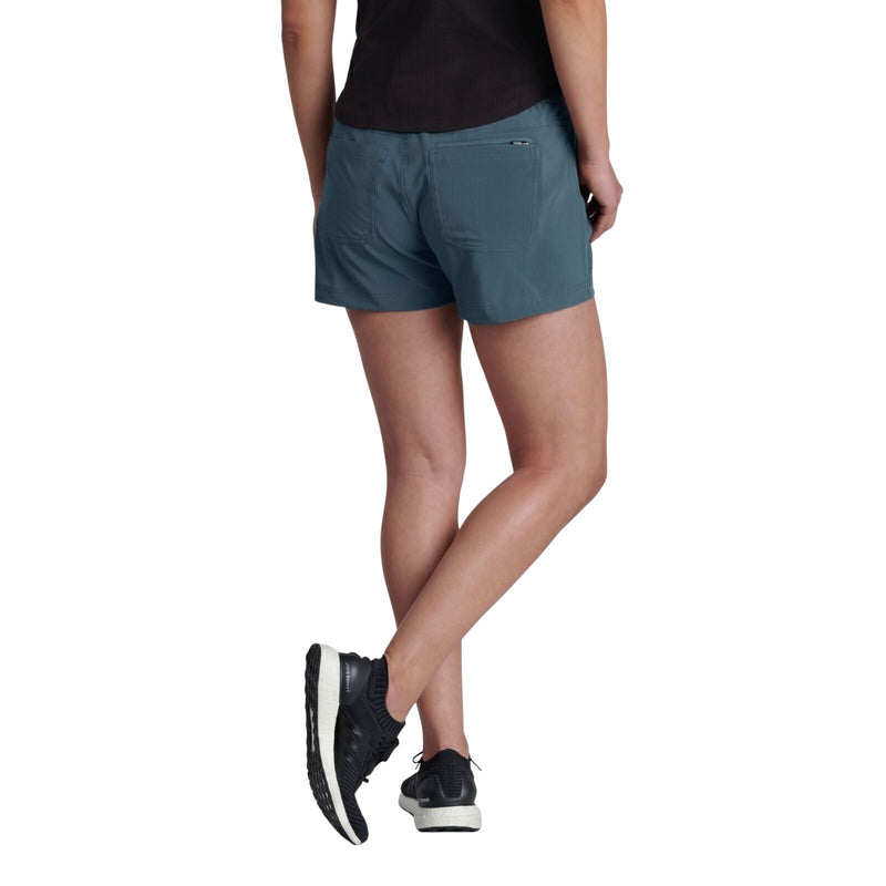 Load image into Gallery viewer, Kuhl Womens 4in Outdoor Hiking Vantage Shorts in Metal Blue-3
